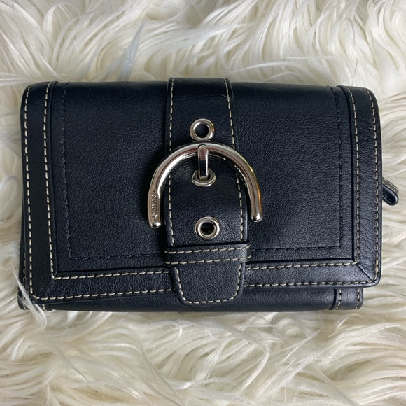 Vintage COACH leather handbag, wallet & Duster EUC - Picture 2 of 8